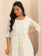 Libas Womens Embroidered Cotton Co-Ord Set For Women