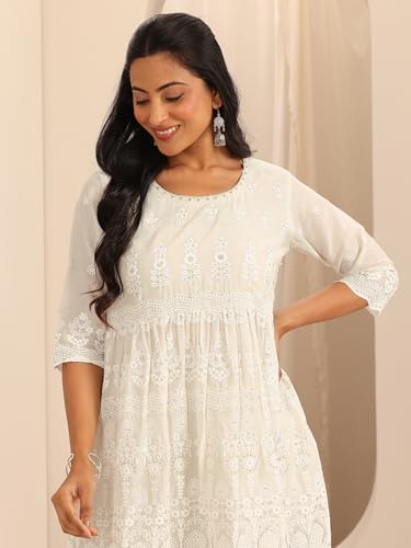 Libas Womens Embroidered Cotton Co-Ord Set For Women