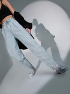 Hubberholme WomenS Loose Jeans (Hhwjnw23022_Light Blue