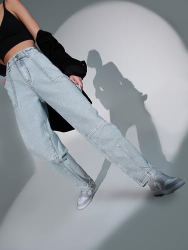 Hubberholme WomenS Loose Jeans (Hhwjnw23022_Light Blue