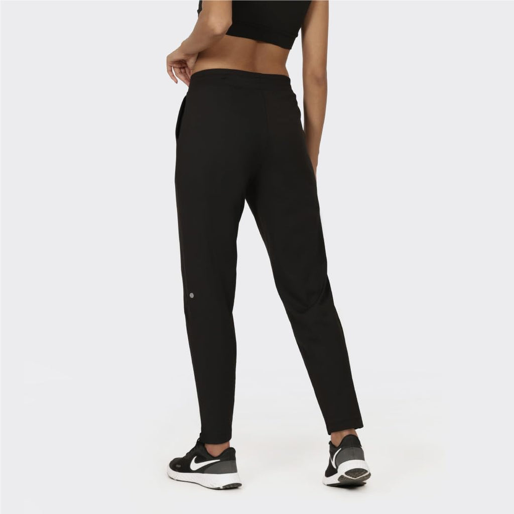 BlissClub Womens The Ultimate Tapered High Rise Pants | Mid Waist | Adjustable Drawstring | Elasticated Waistband | 2 Side Pock