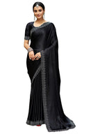 Satrani Womens Silk Saree (3431S281N_Black_1)