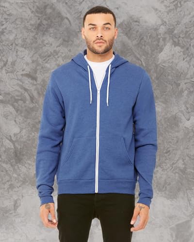 Unisex Sponge Fleece Full-Zip Hooded Sweatshirt - ASPHALT - 2XL(D0102H7WM5X)
