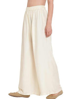 Fashion Gallery WomenS Rayon Relaxed Fit Palazzo Pants With Full Length Pull On Closure And Elasticated Flexible Waist|Palazzo