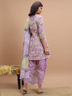 Ketch WomenS Polyester Kurta Set (Khk3001125_Navy Blue
