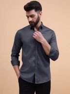 Tee Projekt Solid Shirt for Mens,Solid Shirt for Mens, Casual Shirt for Men,Full Sleeve Spread Collar Shirt for Men, Shirt for