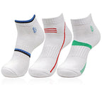 Bonjour Mens Cotton White Secret Length 3 Pairs Sports Socks