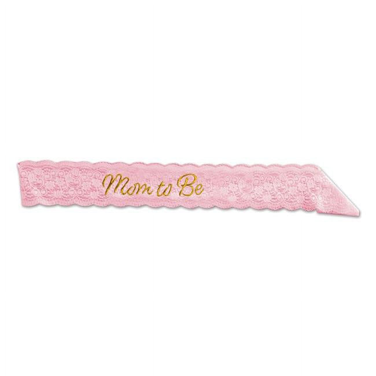 PinkMom To Be Embroidered Lace Sash - 1pc