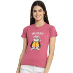 Preneum Womens Cotton Regular Fit Latest Graphic Stylish Printed Short Sleeves Casual T-Shirt || Latest Trendy & Styles (Pack 4