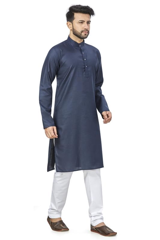 Be Active MenS Solid Navy Blue Kurta Set || Men Kurta Pajama || Men Kurta Pajama Set || Kurta Pajama For Men (N-Rfsk0001 12 Set
