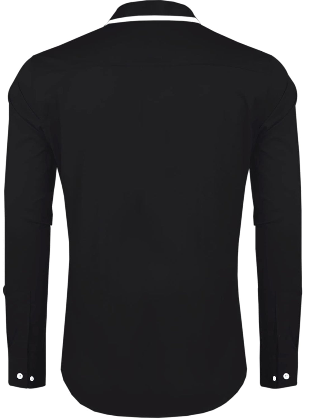 Zombom MenS Solid Cotton Blend Regular Fit Full Sleeves Casual Shirt With Spread Collar Shirt For Men