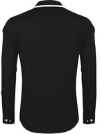 Zombom MenS Solid Cotton Blend Regular Fit Full Sleeves Casual Shirt With Spread Collar Shirt For Men