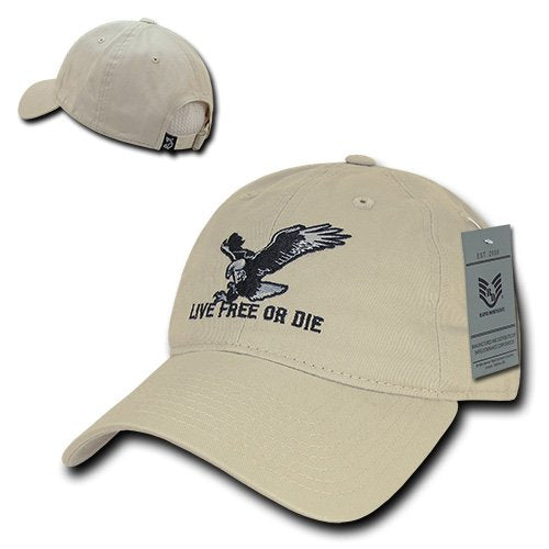 Relaxed Graphic Cap,Live Free or Die,Stn