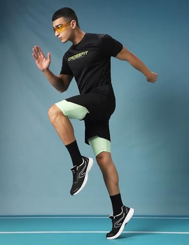 PUMPD Mens Regular Fit T-Shirt (PUMSS25MTS-1901_Black Hole