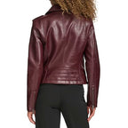 Levi's Women's The Classic Faux Leather Moto Jacket (Regular & Plus Size), Fig Gloss Pu, XX-Large
