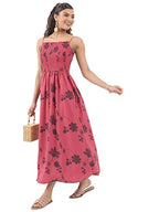 Ketch WomenS Polyester Modern Midi Casual Dress (Khj6000138_Rose