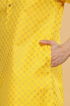 Be Active MenS Cotton Regular Kurta (C-399-1_Yellow-2