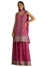 Soch Women Georgette Bandhani Print Suit Set with Zari