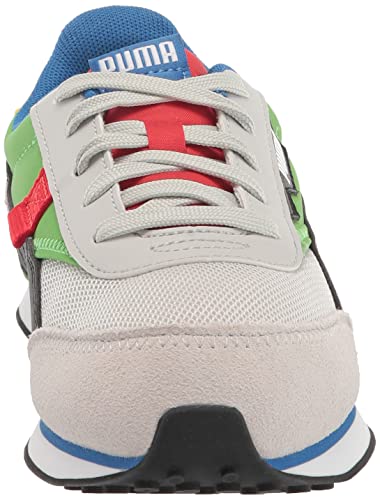 PUMA unisex child Future Rider Sneaker, Gray Violet-classic Green, 6.5 Big Kid US