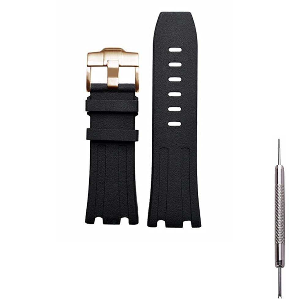 Dive Rubber Silicone Watch Band Compatible with Audemars Piguet Royal Oak Offshore 15703 15710-28mm AP Rubber Watch Band Strap