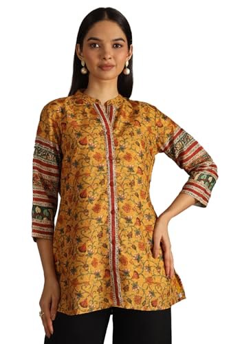 Soch Women Art Silk Floral Print Blouse