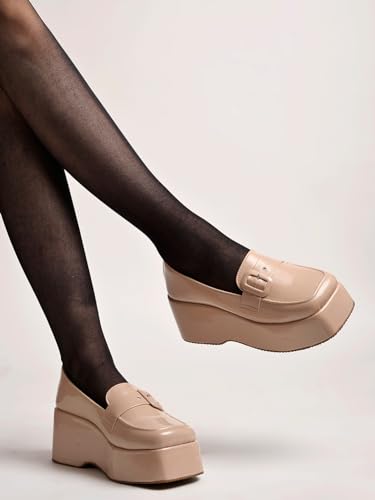 Shoetopia WomenS Flat Pumps Cream