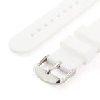 Archer Watch Straps - Silicone Quick Release Soft Rubber Replacement Watch Bands (White, 16mm)