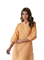 Lookmark WomenS Latest Printed Cotton Blend Straight Kurta And Afghani Pant Set Perfect For Casual And Office Wear (Az-Lm-P6-Ks