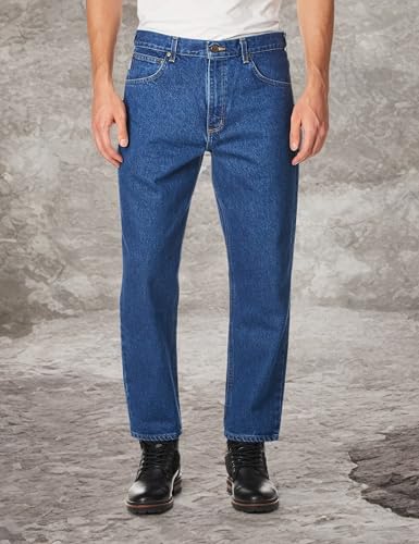 Carhartt Men's Relaxed Fit Five Pocket Tapered Leg Jean 101505,Darkstone,28 x 28