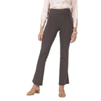 BlissClub AM:PM Cotton Flare Pants -Tall Above 55, Highwaisted, Wide Waistband, 4 Pockets, 95% Cotton