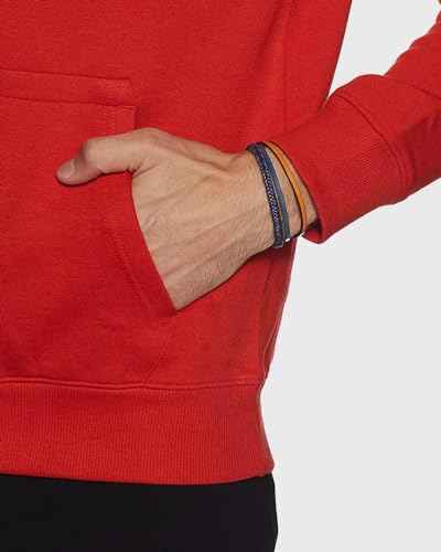 ADRO Men's Cotton Neck Hooded Sweatshirt (H21-M-NKY-RD_Red_2XL)