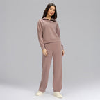 BlissClub Womens BareButter Straight Pants, High Rise, Straight fit,Pockets, Comfortable Waistband,Tall Variant Above 55