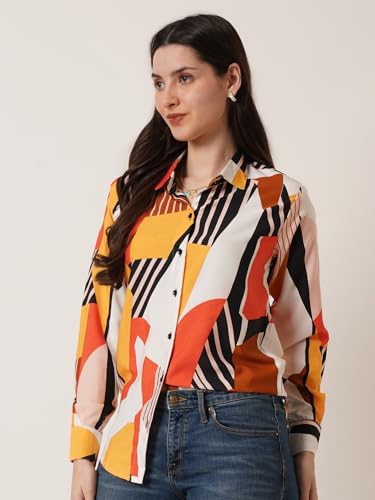 Kzully Polyester Modern WomenS Tops White-Red