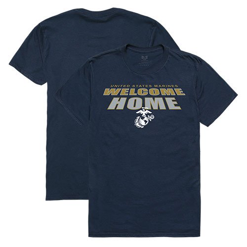 Welcome Home Tee, Marines, Navy, XL