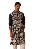 Jompers Mens Embroidered Straight Kurta