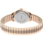 Timex Women's TW2U09100 Classic 28mm Rose Gold-Tone Stainless Steel Expansion Band Watch