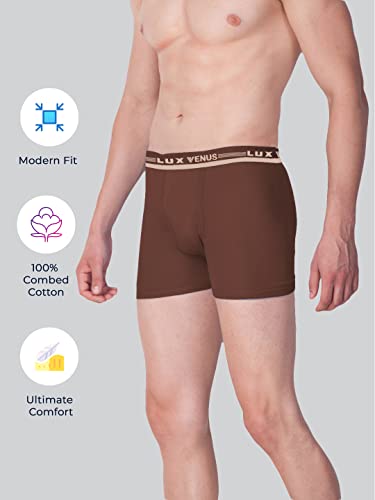 Lux Venus Pure Cotton Drawer For Men (Pack Of 4) Multicolour