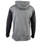 Caterpillar mens Upf Hooded Banner L/S Tee Shirt, Dark Shadow - Black, X-Large US
