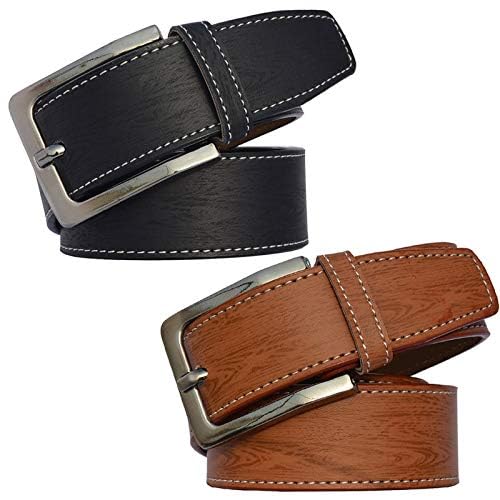 Niddleman 6158/ Trendy Unisex Artificial Leather Belt, Boys Belt For Casual Or Formal Classic Designs For Work & Business Casual 28