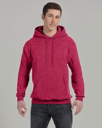 Unisex Ecosmart 5050 Pullover Hooded Sweatshirt - WHITE - S(D0102H7D7YJ)