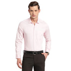 Turtle Men Pure Cotton Checked Slim Fit Formal Shirts Pink