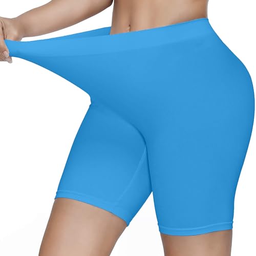 KYDA Womens Anti Bacterial Cycling Shorts, Under Skirt Biker Shorts, High Waist Stretchable Yoga Shorts & Gym Workout Skin Fit 