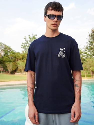 Bewakoof Men T-Shirt 1192137 Blue M