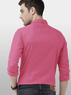 Tee Projekt Mens Shirt Solid Cotton Long Sleeve Button Down Beach l Office l Home (Pack of 1)