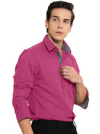 Tee Projekt Cotton Office wear Shirt|| Solid Shirt for Mens|| Casual Shirt for Men||Long Sleeve Spread Collar Shirt for Men Pin