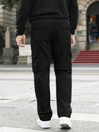 Greciilooks MenS Regular Fit Low Rise Cargos Trousers | Cargo Track Pant | Loose Fit | Regular Trouser | Treck PentS With Mult