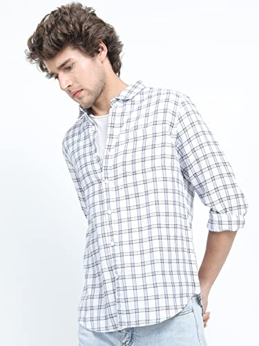 Ketch Polyester MenS Letter Print Straight Fit Regular Fit Shirt
