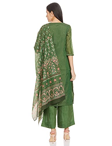 Aurelia Women Rayon Printed Kurta, Palazzo & Dupatta