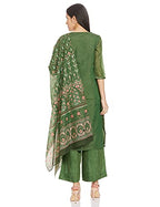 Aurelia Women Rayon Printed Kurta, Palazzo & Dupatta