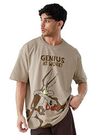 The Souled Store|Official Looney Tunes: Magic Mushroom Mens And Boys Oversized T-Shirts|Half Sleeve|Loose Fit Graphic Printed| 8